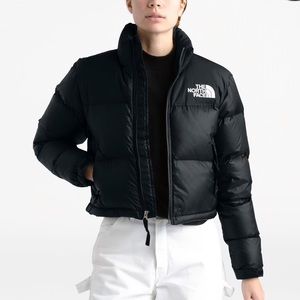 north face crop jacket